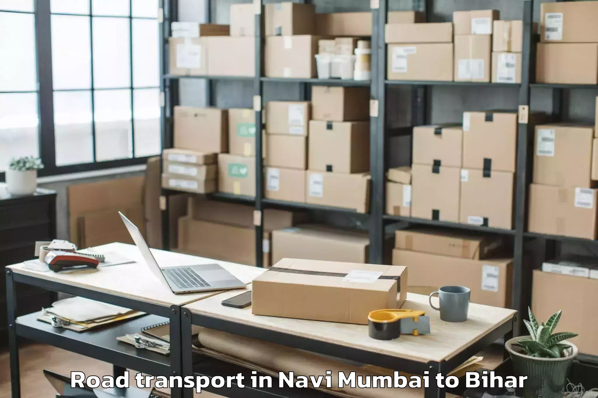 Get Navi Mumbai to Valmiki Nagar Road Transport